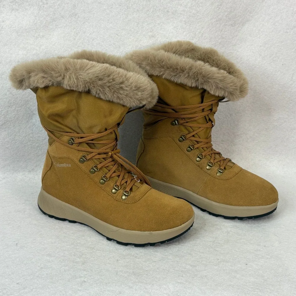 Columbia Womens 8 Slopeside Village Omni-Heat Hi 200G Insulation Elk/Autumn Fur*